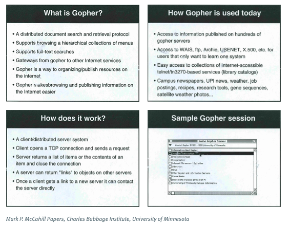 Slides from 1992 Gopher presentation