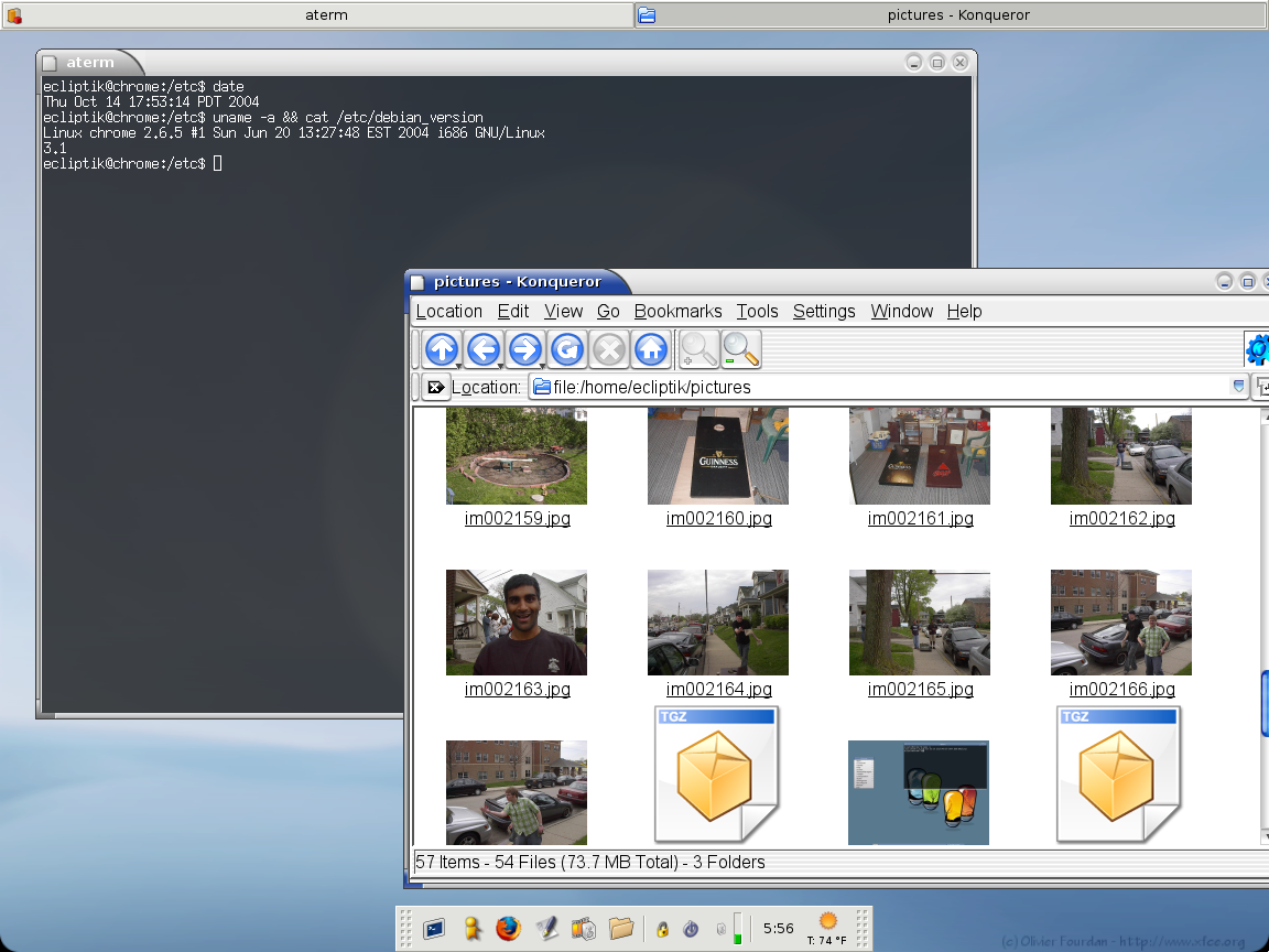Xfce desktop from 2004